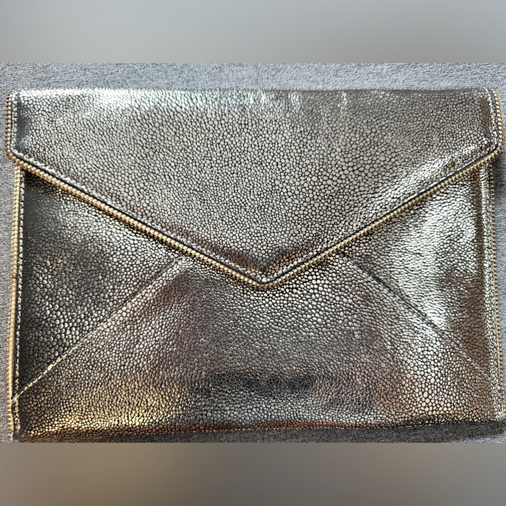 Gold Rebecca Minkoff Envelope Clutch